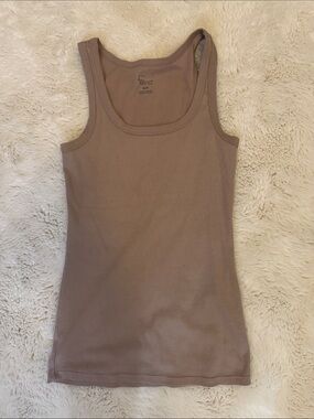 Feline Tank Top in Taupe Brown